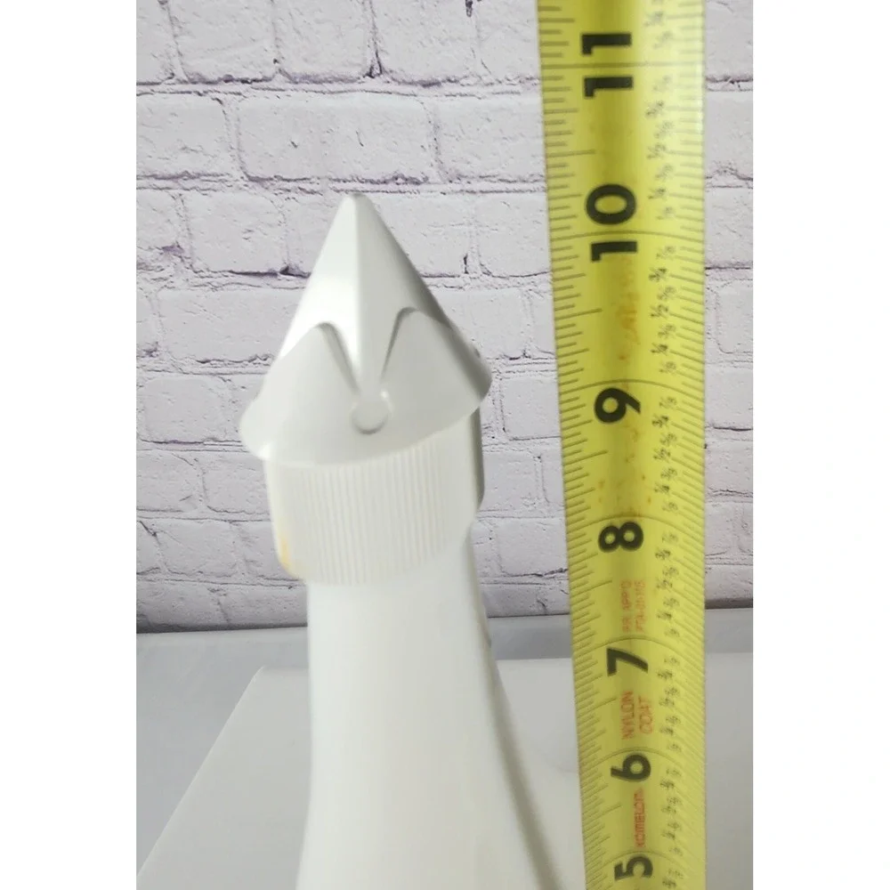 VINTAGE VANDERMINT WHITE MILK GLASS DECANTER NETHERLANDS ALPS MOUNTAINS